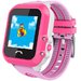 Ceas GPS Copii, iUni Kid27, Touchscreen 1.22 inch, BT, Telefon incorporat, Buton SOS, Roz + Boxa Cad